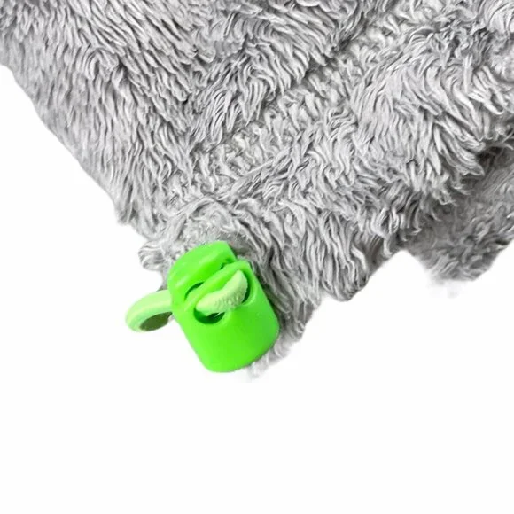 Hollister California Grey Green Fluffy Soft Quarter Jacket Size Womens Small - Picture 6 of 6